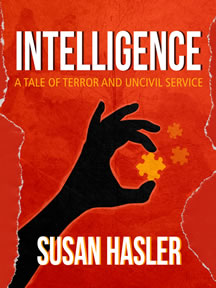 Cover of political satire book Intelligence by Susan Hasler